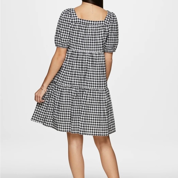beachlunchlounge Gingham Button Down Marcela Sundress Black White Size Small - Picture 7 of 7